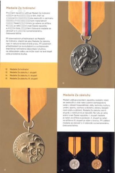 České poštovní známky - Státní vyznamenání České republiky 2018 ** / ● - pamětní desky